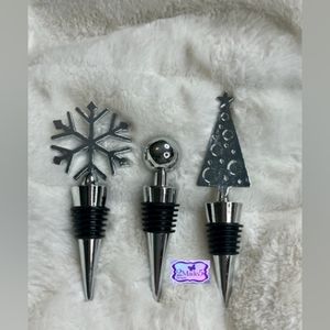 Christmas Wine Toppers